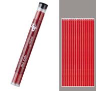 MROOFUL Recambios de mina de lápiz de 2 mm, 2B, mina de grafito colorida de 2 mm para dibujo técnico y lápiz de dibujo, 36 minas (rojo)