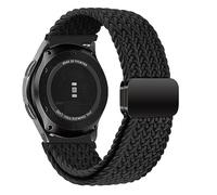 MroTech Compatible con Correa Amazfit GTR 47mm/Stratos, 22mm Correa Compatible con Samsung Galaxy Watch 46mm/3 45mm/Gear S3 Frontier/Huawei GT 2 46 mm,Pulsera Tejida Nailon Hebilla Magnética,Negro