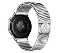 MroTech compatible con Huawei Watch GT5/GT4/GT3/Pro/GT2 46mm Correa Magnético Metálicas de Acero Inoxidable Pulsera para Gear S3 Frontier/Galaxy Watch 3 45mm/SM-R800 46mm Mesh Loop 20mm Band,plata