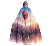 MROWYC Capas con estampado de globo aerostático, disfraces de Halloween, carnaval, cosplay, capas que se transforman en foco de fiesta