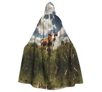 MROWYC Capas con estampado de vaca, disfraces de Halloween, carnaval, cosplay, capas que se transforman en foco de fiesta