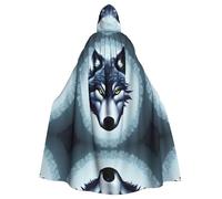 MROWYC Capas con impresión de cabeza de lobo feroz - Disfraces de Halloween, carnaval, cosplay, capas que se transforman en foco de fiesta
