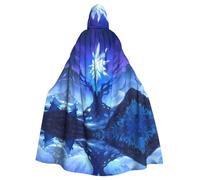MROWYC Capas con patrón de árbol de flores de hielo, disfraces de Halloween, carnaval, cosplay, capas que se transforman en foco de fiesta