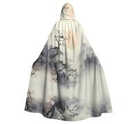 MROWYC Elegante capa con capucha estampada "Where to see the moon" - Disfraz de cosplay para fiesta de vacaciones/carnaval