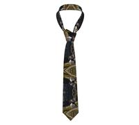 MROWYC Una elegante corbata para hombre con estampado de Puffin is Cliffs es un accesorio de moda para trajes de negocios y también es un gran regalo para tu novio.