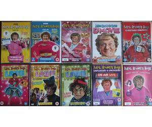 MRS. BROWN'S BOYS MEGA COLLECTION incl: series 1 + 2 + 3 D'MOVIE live tour good mourning ON AIR christmas treats RIDES AGAIN AT THE SSE HYDRO GLASGOW HOW NOW COW mammy's tickled pink & gamble 10dvds