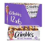 MRS. CRIMBLE'S GLORIOUSLY GLUTEN FREE - Galletas de Chocolate Sin Gluten - Pack 12 Uds x 195g - Macaroons Ideales para el Desayuno o la Merienda - Galletas Esponjosas - Ingredientes Naturales.