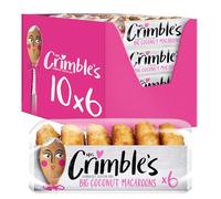 MRS. CRIMBLE'S GLORIOUSLY GLUTEN FREE Galletas de Coco Sin Gluten, Pack 12 Uds x 180 g, Macaroons para el Desayuno o la Merienda, Galletas Esponjosas