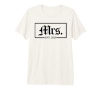 Mrs. EST. 2026 Esposa Marido Pareja Casada, Boda Sr. Sra Camiseta Premium