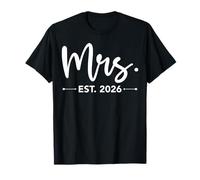 Mrs. EST. 2026 Just Married Promoted to Mr and Mrs Matching Camiseta