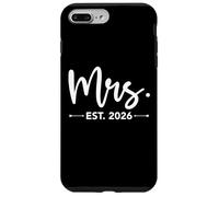 Mrs. EST. 2026 Just Married Promoted to Mr and Mrs Matching Carcasa para iPhone 7 Plus/8 Plus