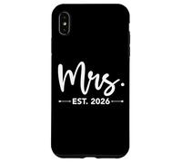 Mrs. EST. 2026 Just Married Promoted to Mr and Mrs Matching Carcasa para iPhone XS MAX