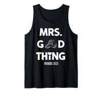 Mrs Good Thing Biblie Proverbios Fe Camiseta sin Mangas