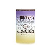 MRS. MEYER'S CLEAN DAY Hojas para secadora, suavizante de tela, reduce la estática, impregnadas con aceites esenciales, flor de compasión, 80 unidades
