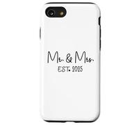 Mrs. Mr. Est 2025 Just Married Promoved To Mr , Mrs Wedding Carcasa para iPhone SE (2020) / 7 / 8