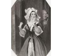 Mrs. Page. Personaje femenino principal de la obra de Shakespeare The Merry Wives of Windsor. De Shakespeare Gallery publicado c.1840. Póster impreso por Ken Welsh (12 x 16)