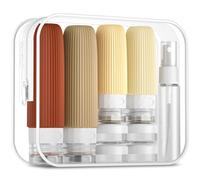 Mrsdry 16 Pack Travel Bottles Set, TSA Approved Leak Proof Silicone Squeezable Containers for Toiletries, Refillable Travel Accessories for Conditione