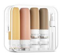 Mrsdry 16 Pack Travel Bottles Set, TSA Approved Leak Proof Silicone Squeezable Containers for Toiletries, Refillable Travel Accessories for Conditione