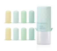 Mrsdry Fundas para botellas de viaje, a prueba de fugas, contenedor de tamaño de viaje, fundas de silicona para artículos de aseo, cierres de fugas, accesorios de viaje para champú, lavado de botellas