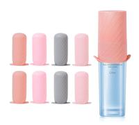 Mrsdry Fundas para botellas de viaje, a prueba de fugas, contenedor de tamaño de viaje, fundas de silicona para artículos de aseo, cierres de fugas, accesorios de viaje para champú, lavado de botellas