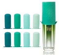 Mrsdry Fundas para botellas de viaje, a prueba de fugas, contenedor de tamaño de viaje, fundas de silicona para artículos de aseo, cierres de fugas, accesorios de viaje para champú, lavado de botellas