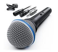 MRSDY Micrófono dinámico vocal, micrófono de mano con cable de metal para cantar, micrófono adecuado para karaoke y grabación, con interruptor de encendido/apagado y cable XLR de 16.4 pies