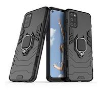 MRSTER Funda OPPO A52, Armor Funda con 360 Anillo Soporte, Anti-Arañazos con Absorción de Choque Resistente Carcasa Protectora para OPPO A52 / A72 / A92. HB Black