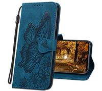 MRSTER Funda para Samsung Galaxy S20+, Relieve Carcasa Cubierta la Tapa magnética Protector de Billetera Cuero de la PU Carcasa para Samsung Galaxy S20 Plus. CY2 Butterfly Blue