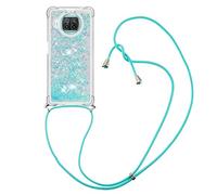 MRSTER Lanyard - Funda para Xiaomi Mi 10T Lite 5G Carcasa de Silicona antigolpes Kawaii con Cordaje Lanyard Case para Xiaomi Mi 10T Lite 5G LP Star Blue