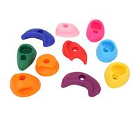 MRSTORY 10pcs Escalada Sostiene Multicolor de Roca Grande Sosteniendo Grandes Empuñaduras de Pared de Roca Al Aire Libre para Paredes de Trepadora Al Aire Libre de Interior. (Tamaño Mediano 10