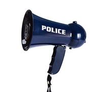 MRSTORY Kids Finge de Policía Megáfono de Juguete con Sonido de Sirena para Niños Juguete de Juego de Rol con el de Plástico Azul Profundo (Marina de guerra)