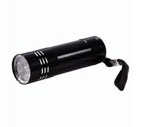MRSTORY Linterna de aluminio UV 9 LED ultra violeta linterna retroiluminada lámpara de detección de dinero