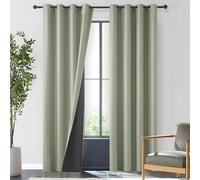 MRTREES Cortinas de Casa Opacas 2 Piezas Cortinas Térmicas Aislantes Frío Calor 140x230 cm Cortina Acustica con Ojales para Salon Dormitorio Comedor Habitacion Verde Salvia