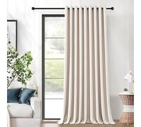 MRTREES Cortinas Separador de Ambientes Dormitorio Matrimonio Acustica 300x260 CM 1 Pieza Cortina Opaca Beige Anti Luz Termica Aislante Frio para Ventana Salon Habitacion Balcón