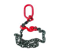 MRVAKDYDI Cadena de elevación del Tambor, Eslinga de Cadena de elevación con Gancho, 1-2 tramos, Varios tamaños, 4T-10T x 2M-8M(5TX8M 14MM)