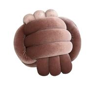 MRVAKDYDI Cojín Knot Ball Suave, Amortiguador Multicolor Anudado Hilo Tejido Mano del Terciopelo de la Almohada de la Bola for el ventanal(Dark Pink)