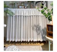 MRVAKDYDI Cortinas Tipo café pequeñas Que filtran la luz, Cabinet Curtains with Self-Adhesive Sliding Rail In Multicolor Multiple Sizes(White,80x90cm)