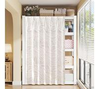 MRVAKDYDI Cortinas Tipo café pequeñas Que filtran la luz, Self Adhesive No Drill Sliding Closet Curtain Multicolor Multiple Sizes(C,W 240 cm x H 200 cm)