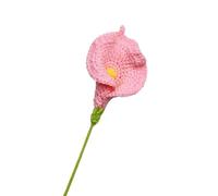 MRVAKDYDI Crochet Flower Bouquet,Flores de Punto, Artificial Calla Lily Knitted Crochet Flower Multicolor 37x9 cm(B)