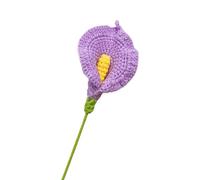 MRVAKDYDI Crochet Flower Bouquet,Flores de Punto, Artificial Calla Lily Knitted Crochet Flower Multicolor 37x9 cm(D)