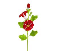 MRVAKDYDI Crochet Flower Bouquet,Flores de Punto, Knitted Artificial Morning Glory Flower Bouquet Multicolor 41cm Height(2)