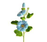 MRVAKDYDI Crochet Flower Bouquet,Flores de Punto, Knitted Artificial Morning Glory Flower Bouquet Multicolor 41cm Height(9)