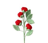 MRVAKDYDI Crochet Flower Bouquet,Flores de Punto, Knitted Crochet Artificial Rose Flowers Bouquet Home Decor Multicolor 10 Pcs(1)