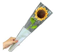 MRVAKDYDI Crochet Flower Bouquet,Flores de Punto, Knitted Crochet Flowers Multicolor 3 Pcs(8)