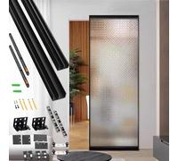 MRVAKDYDI Herrajes Ocultos para Puertas correderas Tipo Gran Kit de Puerta corredera, herrajes for Puerta de Granero, Puerta Fantasma de Cierre Suave sin rieles, Varios tamaños(150cm/59.1in)