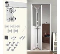 MRVAKDYDI Herrajes Ocultos para Puertas correderas Tipo Gran Kit de rieles for Puertas corredizas for 2 Puertas Plegables y de Granero de Madera, 60-330 cm(166 cm/65.2 Inch)