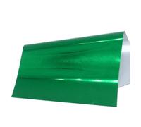 MRVAKDYDI Hot Foil Roll Heat Transfer Foil Paper, Papel de estampación en Caliente láser Dorado con lámina térmica, Papel de Transferencia holográfica, laminador de láminas(Green 50pcs)