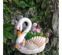 MRVAKDYDI Macetas Modernas, Creative Garden Stands Succulent Flower Pot Containers，Indoor Outdoor Animals Statue Flower Planter Ornaments Decoration(Colorful-b)