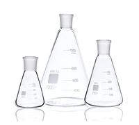MRVAKDYDI Matraz Erlenmeyer Erlenmeyer Graduado, Matraz cónico de Vidrio de Calibre estándar con Junta de Vidrio Esmerilado(500ml Caliber 29mm)