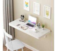 MRVAKDYDI Mesa Flotante de Pared Drop-Leaf ， Escritorio Plegable de Pared for portátil, Ideal for Estudio, Comedor, balcón, Dormitorio, baño y Cocina. Varios tamaños. 75 kg.(120x40cm)